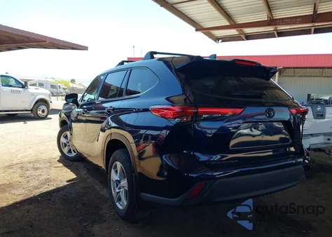 2023 Toyota Highlander Le из США, поврежденный, VIN 5TDKDRAHXPS516623